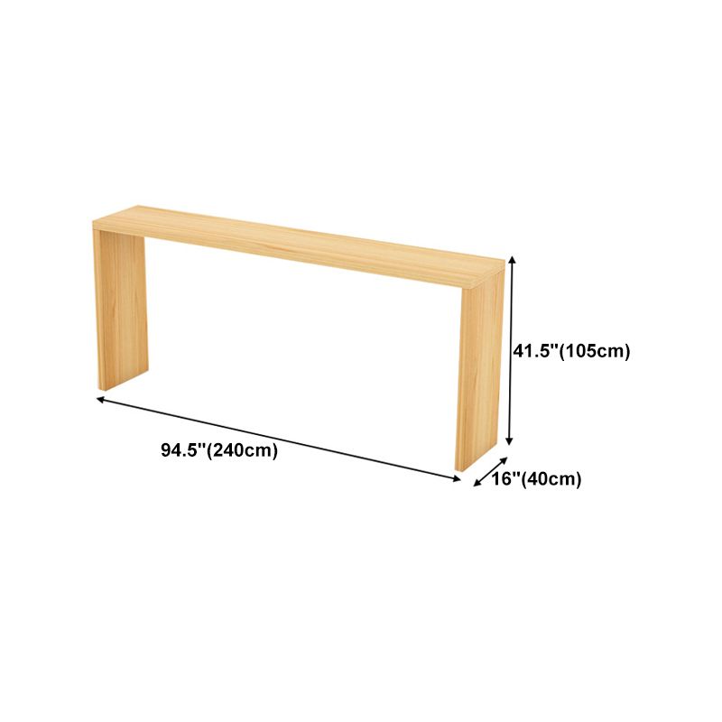 Nordic Rectangle Bar Counter Table Wooden Dining Table for Kitchen Clearhalo 'Bar Furniture' 'Bar Tables' 'bar_tables' 'furn' 'furn_bar_tables' 'Furniture' 'furniture_bar_tables' 'Kitchen & Dining Furniture' 1200x1200_ac8572c6-6f9d-4479-9172-cb00582b4013