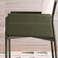 Matte Finish Hotel Dining Chair Contemporary Upholstered Solid Back Arm Chair