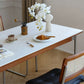 Modern Rectangle Dining Table with Stainless Steel Leg for Living Room Clearhalo 'Dining Tables & Seating' 'Dining Tables' 'dining_table' 'furn' 'furn_dining_table' 'Furniture' 'Kitchen & Dining Furniture' 1200x1200_ac88d518-79b6-4e25-9ddd-d6358b377a33