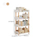 Contemporary Wood Bookcase Etagere Bookshelf for Home Office