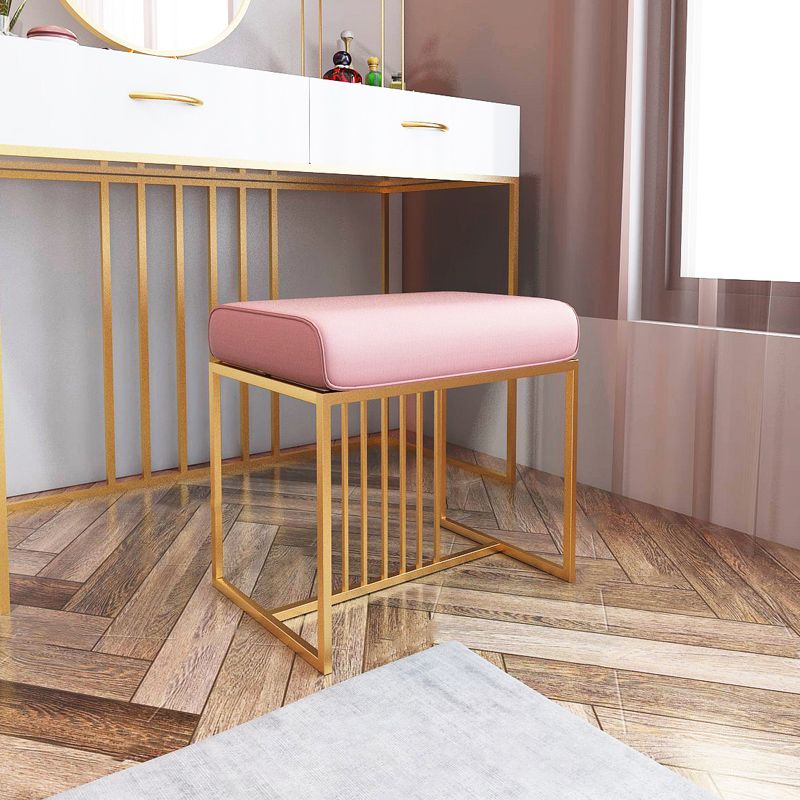 Solid Color Flannel Standard Stool Modern Simple Rectangular Upholstered Ottoman Clearhalo 'furn' 'furn_ottomans_poufs' 'Furniture' 'Living Room Furniture' 'Ottomans & Poufs' 'ottomans_poufs' 1200x1200_ac8a5428-7273-4c3b-9ec8-ea235e4ef42b