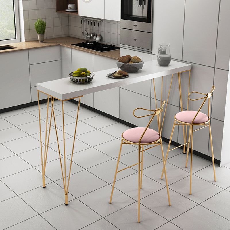 Juego de mesa de bar de madera maciza, juego de mesa de pub Glam rectangular de 1/3/5 piezas