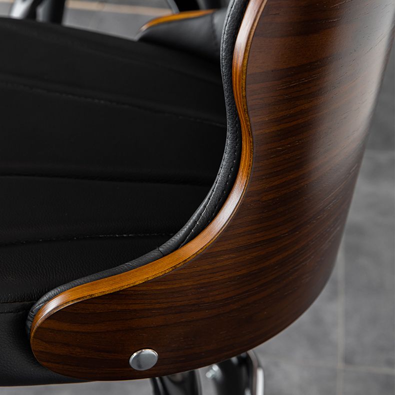 Arm Less Modern Bar Stool Footrest Leather Coffee Shop Bucket Counter Stool Clearhalo 'Bar Furniture' 'Bar Stools' 'bar_stools' 'furniture_bar_stools' 'Kitchen & Dining Furniture' 'kitchen&dining_furn' 'kitchen' 'kitchen_furn' Furniture' 1200x1200_ac8aed50-7940-4992-ab8c-c6961cbd2e74