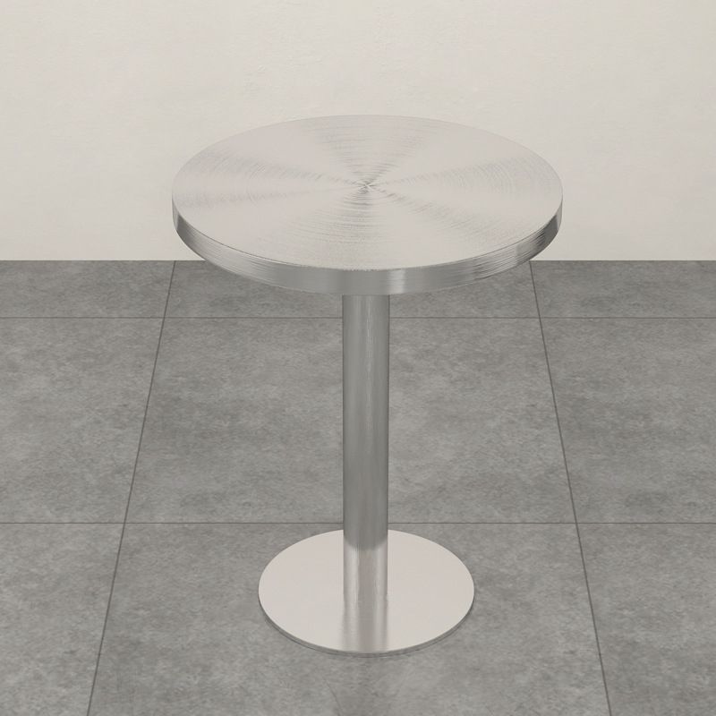 Industrial Stainless Steel Dining Table Metal Base Table for Dinning Room Clearhalo ' dining_table' 'Dining Tables & Seating' 'Dining Tables' 'furn' 'furn_dining_table' 'Furniture' 'furniture_dining_table' 'Kitchen & Dining Furniture' 'kitchen&dining_furn' 'kitchen' 'kitchen_dining_table' 1200x1200_ac8cc932-dba4-40c1-af60-e145c3f08be5