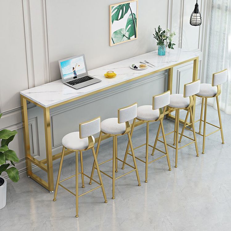 White Bar Table Traditional Luxury Rectangle Bar Table with Trestle Base Clearhalo 'Bar Furniture' 'Bar Tables' 'bar_tables' 'Furniture' 'furniture_bar_tables' 'Kitchen & Dining Furniture' 1200x1200_ac8e1743-15eb-43e2-b203-71689169a638