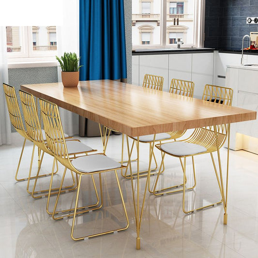 Metal Dining Table Set for Kitchen 1/5/7 Pieces Modern Dinette Set