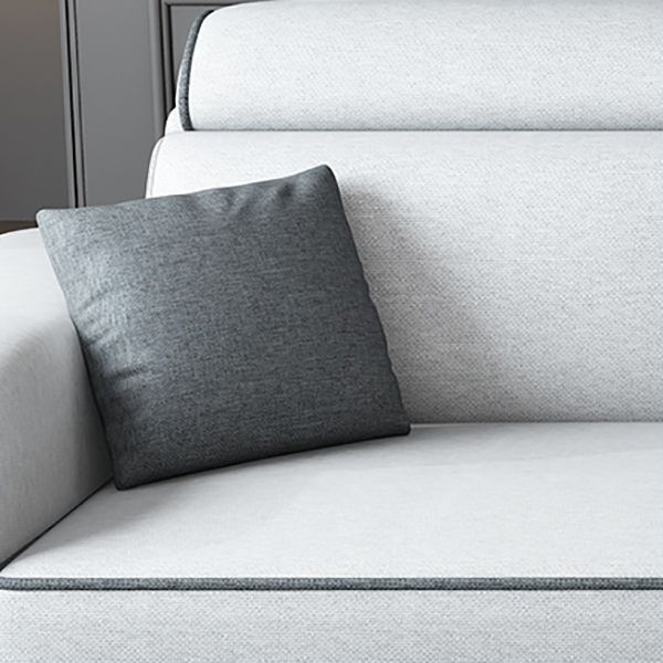 Quadratarm -Schnittsofa mit lagerungsverstellbaren Abschnitten für 4 Personen