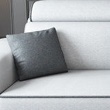 Square Arm Sectional Sofa with Storage Adjustable Sectionalfor 4 People