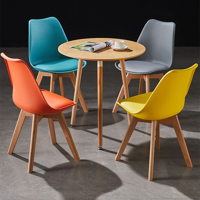 Contemporary Wood Dining Room Chairs Faux Leather Dining Armless Chairs for Home Use Clearhalo ' kitchen&dining_furn' 'Dining Chairs' 'Dining Tables & Seating' 'dining_chair' 'Furniture' 'furniture_dining_chair' 'Kitchen & Dining Furniture' 'kitchen' 1200x1200_ac92feb9-da46-4c2b-9423-a9518911682b