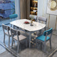 4 Legs Dining Table Sintered Stone Extendable Table for Kitchen Clearhalo 'Dining Tables & Seating' 'Dining Tables' 'dining_table' 'furn' 'furn_dining_table' 'Furniture' 'Kitchen & Dining Furniture' 1200x1200_ac949e68-4a6c-4a70-a3ce-7fd8d46ccb27