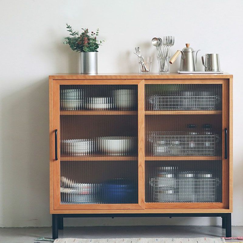 Scheda laterale in legno moderno minimalista casa rettangolare rettangolare con porta