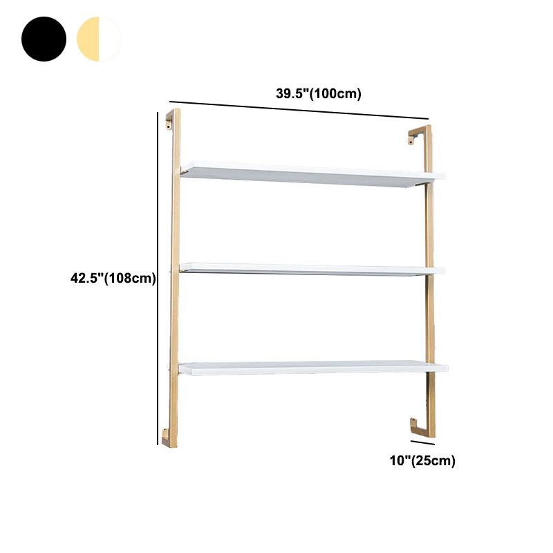 Industrial Wall Unit Bookshelf Metal Frame Solid Wood Shelf Bookshelf Clearhalo 'Bookcases' 'Furniture' 'furniture_bookcases' 'kitchen' 'kitchen_bookcases' 'Living Room Furniture' 'Office Furniture' 1200x1200_ac973843-c064-4cde-92c6-373ca2b6733f
