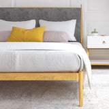 Léchardie de lit en fer en laiton un lit haut de panneau rembourré