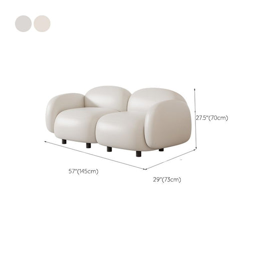 Glam Sace Square Arm White Kissen Standard Wohnzimmer Sofa
