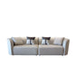 Faux Leather Pillow Top Arm Sofa/Sectional Pillowed Back Cushions, Stain-Resistant Clearhalo 'furn' 'furn_sectionals' 'Furniture' 'furniture_sectionals' 'kitchen' 'kitchen_sectionals' 'Living Room Furniture' 'Sectionals' 1200x1200_ac9e5ca8-e98a-4e06-8f6e-01e17a329d15