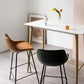 Black Metal Leather Bar Stool Scandinavian Low Back Bristol Counter Stool with Bucket Seat Clearhalo 'Bar Furniture' 'Bar Stools' 'bar_stools' 'furn' 'furn_bar_stools' 'furniture_bar_stools' 'Kitchen & Dining Furniture' 'kitchen&dining_furn' 'kitchen' 'kitchen_furn' Furniture' 1200x1200_ac9eb18d-c5dd-42b4-99f1-e3d66d2b51ed