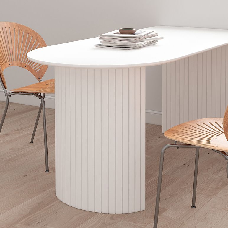 Contemporary Style Furniture Double Pedestal Dining Site Table for Home Clearhalo ' dining_table' 'Dining Tables & Seating' 'Dining Tables' 'furn' 'furn_dining_table' 'Furniture' 'furniture_dining_table' 'Kitchen & Dining Furniture' 'kitchen&dining_furn' 'kitchen' 'kitchen_dining_table' 1200x1200_ac9ed440-96a1-4ce1-b595-8f6836b5c8a6