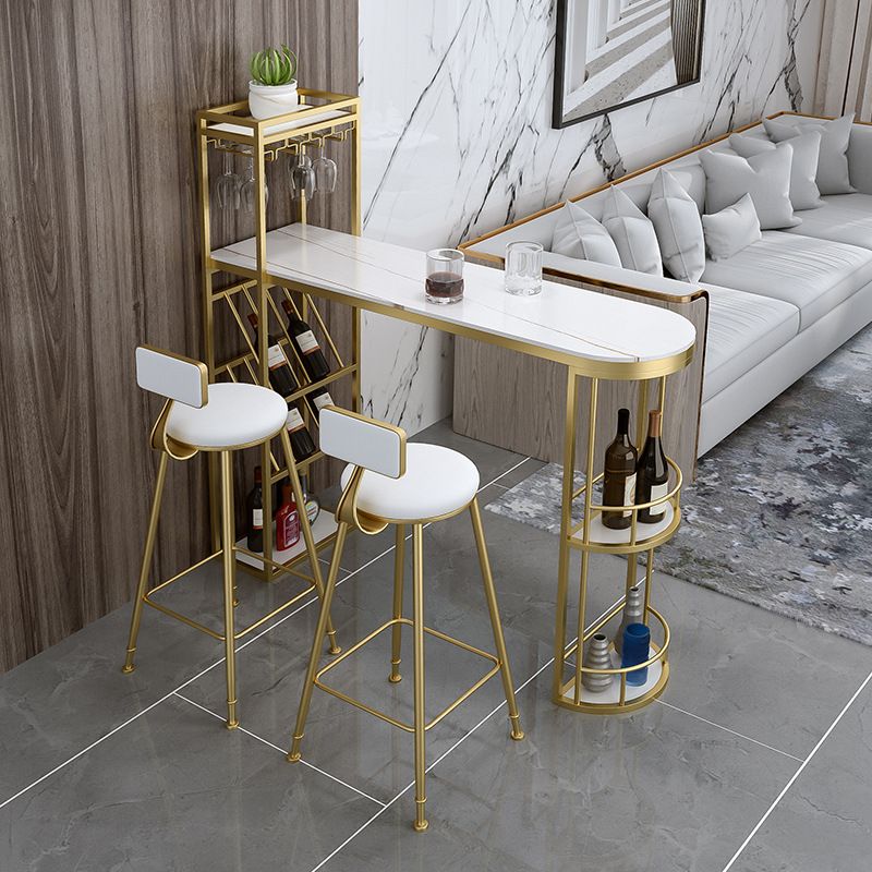 Specialty Pub Table Glam Bar Height Bar Table for Indoor Use Clearhalo 'Bar Furniture' 'Bar Tables' 'bar_tables' 'furn' 'furn_bar_tables' 'Furniture' 'Kitchen & Dining Furniture' 1200x1200_aca07bda-61e6-49c6-af6a-9e5f6201016a