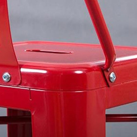 Sgabello da bar per bar con banco di ferro in stile industriale con sedile in metallo