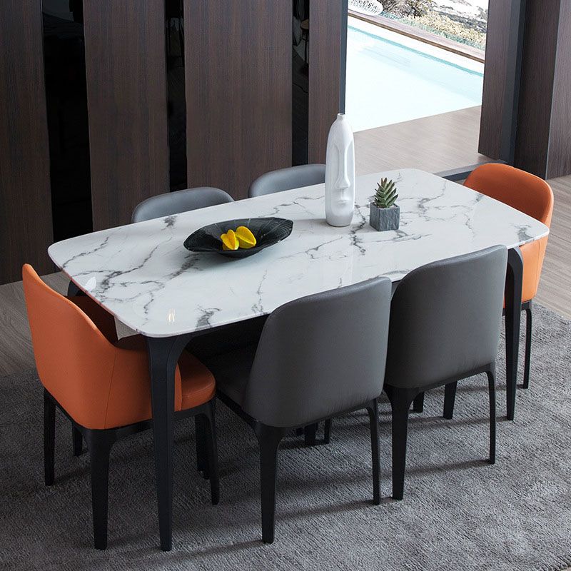 Contemporary Dining Chair Armless Chair with Wooden Legs for Kitchen Clearhalo ' kitchen&dining_furn' 'Dining Chairs' 'Dining Tables & Seating' 'dining_chair' 'furn' 'furn_dining_chair' 'Furniture' 'furniture_dining_chair' 'Kitchen & Dining Furniture' 'kitchen' 1200x1200_aca232b0-be21-4ce8-84f9-301f8086da77