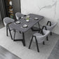 Contemporary Gray Standard Dining Set MDF Rectangle Shape Dining Set for Kitchen Clearhalo 'Dining Room Sets' 'Dining Tables & Seating' 'dining_room_set' 'furn' 'furn_dining_room_set' 'Furniture' 'furniture_dining_room_set' 'Kitchen & Dining Furniture' 'kitchen&dining_furn' 'kitchen' 1200x1200_aca32af3-4455-41ff-9755-4c0ed679dbbd