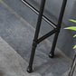 Industriële metalen pub/bartafel met houten tafelblad
