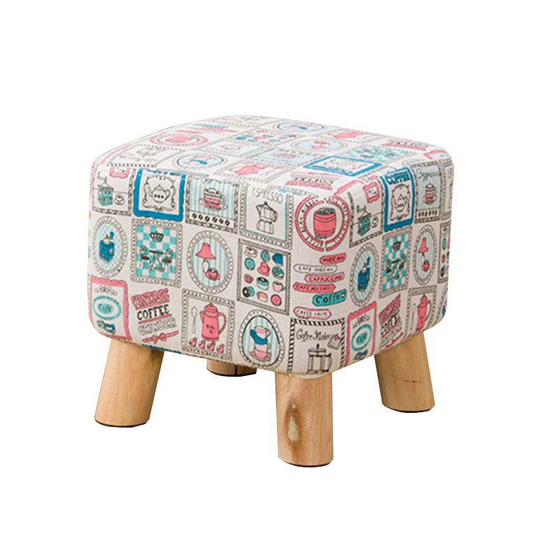Fabric Standard Stool Contemporary Simple Square Upholstered Ottoman Clearhalo 'furn' 'furn_ottomans_poufs' 'Furniture' 'Living Room Furniture' 'Ottomans & Poufs' 'ottomans_poufs' 1200x1200_aca6a9c4-3eec-4920-a5ad-d4d735178985