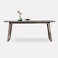 Mid-Century Modern Dining Table Gray Sintered Stone Dining Table with Wood Base Clearhalo ' dining_table' 'Dining Tables & Seating' 'Dining Tables' 'furn' 'furn_dining_table' 'Furniture' 'furniture_dining_table' 'Kitchen & Dining Furniture' 'kitchen&dining_furn' 'kitchen' 'kitchen_dining_table' 1200x1200_aca6f21e-0133-4858-858b-c0d1688eb9dc