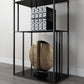 Office Etagere Bookshelf Modern Bookcase with Rectangle Shelves