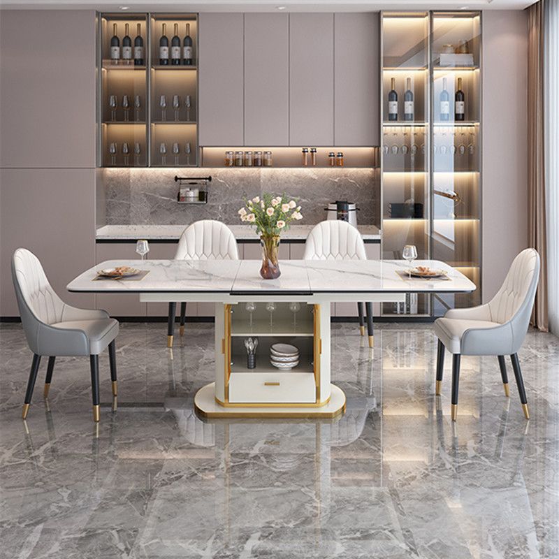 1/4/5/6/7 Pieces Dining Chair Set Sintered Stone Dining Room Set with Storage Clearhalo 'Dining Room Sets' 'Dining Tables & Seating' 'dining_room_set' 'furn' 'furn_dining_room_set' 'Furniture' 'furniture_dining_room_set' 'Kitchen & Dining Furniture' 1200x1200_aca8a3d5-9730-4775-a832-7e14293e7d14