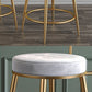 Glam Metal Upholstered Bar Stool Bristol Barstool with Iron Legs and Low Cushion Back Clearhalo 'Bar Furniture' 'Bar Stools' 'bar_stools' 'furn' 'furn_bar_stools' 'furniture_bar_stools' 'Kitchen & Dining Furniture' 'kitchen&dining_furn' 'kitchen' 'kitchen_furn' Furniture' 1200x1200_aca9045c-4b08-4ec4-8bf8-09011b95bcce