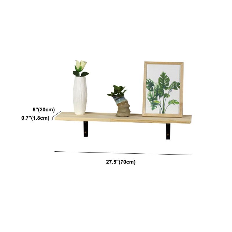 1 Shelf Floating Bookcase Natural Wood Closed Back Bookshelf Clearhalo 'Bookcases' 'furn' 'furn_bookcases' 'Furniture' 'Office Furniture' 1200x1200_aca9866a-0624-4212-be04-98a433cabb64