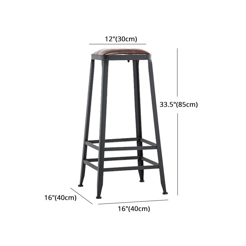 Iron Bar and Counter Stool Industrial Indoor Vintage Brown Counter Height Stools Clearhalo 'Bar Furniture' 'Bar Stools' 'bar_stools' 'furn' 'furn_bar_stools' 'furniture_bar_stools' 'Kitchen & Dining Furniture' 'kitchen&dining_furn' 'kitchen' 'kitchen_furn' Furniture' 1200x1200_acabbae6-ad78-47b0-b5ef-2cba384b4f8d
