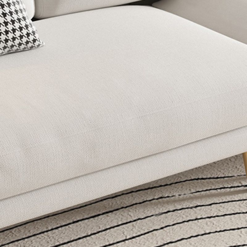 Scandinavian White Standard Sofa Squre Arm Couch with Loose Back Clearhalo 'furn' 'furn_sofas' 'Furniture' 'furniture_sofas' 'Living Room Furniture' 'Sofa' 'sofas' 1200x1200_acad11fb-decf-4b39-9b2a-4bbdb1bda3d5