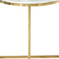 Glam Stone End Table Scratch Resistant Console Table for Hall Clearhalo 'Console Tables' 'console_tables' 'Entry & Mudroom Furniture' 'furn' 'furn_console_tables' 'Furniture' 1200x1200_acad7553-eab7-4832-985d-e76f8c843cc7