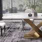 Stone Dining Table Traditional Luxury Dining Site Table with Stainless Steel Base Clearhalo ' dining_table' 'Dining Tables & Seating' 'Dining Tables' 'furn' 'furn_dining_table' 'Furniture' 'furniture_dining_table' 'Kitchen & Dining Furniture' 'kitchen&dining_furn' 'kitchen' 'kitchen_dining_table' 1200x1200_acaf4eeb-19da-49dc-80ff-dee223bec568