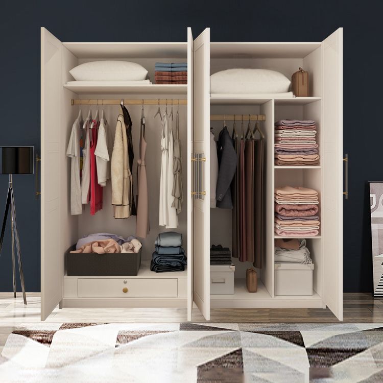 Modern Wardrobe Armoire Engineer Wood Armoire with Door for Bedroom Clearhalo 'Armoires & Wardrobes' 'armoires_wardrobes' 'Bedroom Furniture' 'furn' 'furn_armoires_wardrobes' 'Furniture' 1200x1200_acb52b86-e7ae-478a-a8f9-75aff47985da