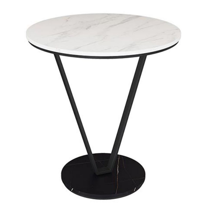 19"W Contemporary Corner Table Metal Round Accent Side Table Clearhalo 'Coffee & Accent Tables' 'End & Side Tables' 'end_side_tables' 'furn' 'furn_end_side_tables' 'Furniture' 'Living Room Furniture' 1200x1200_acb63a89-bfc2-4540-84f6-13ba807a9ac7