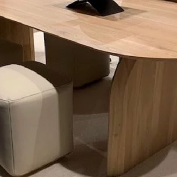 Oval Solid Wood Dining Table Casual Double Pedestal Table for Dining Room Clearhalo ' dining_table' 'Dining Tables & Seating' 'Dining Tables' 'furn' 'furn_dining_table' 'Furniture' 'furniture_dining_table' 'Kitchen & Dining Furniture' 'kitchen&dining_furn' 'kitchen' 'kitchen_dining_table' 1200x1200_acb7ad0c-e210-4446-a60b-a9560a6da099