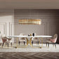 Traditional Luxury Rectangle Dining Table Stainless Steel Table for Indoor Clearhalo ' dining_table' 'Dining Tables & Seating' 'Dining Tables' 'furn' 'furn_dining_table' 'Furniture' 'furniture_dining_table' 'Kitchen & Dining Furniture' 'kitchen&dining_furn' 'kitchen' 'kitchen_dining_table' 1200x1200_acb9009d-6922-4f75-bcfd-bd71f4018d53
