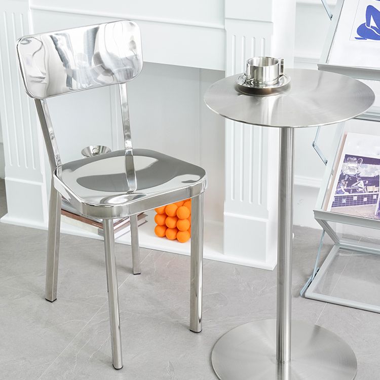 Modern Metal Dining Side Chair Open Back Dining Armless Chair for Restaurant Clearhalo ' kitchen&dining_furn' 'Dining Chairs' 'Dining Tables & Seating' 'dining_chair' 'furn' 'furn_dining_chair' 'Furniture' 'furniture_dining_chair' 'Kitchen & Dining Furniture' 'kitchen' 1200x1200_acb9d684-b138-4b2d-8208-7ad3bd72206b