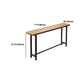 Pine Wood Bar Table Industrial Rectangle Bar Dining Table with Sled Base Clearhalo 'Bar Furniture' 'Bar Tables' 'bar_tables' 'furn' 'furn_bar_tables' 'Furniture' 'furniture_bar_tables' 'Kitchen & Dining Furniture' 1200x1200_acba2bb2-eb2d-4025-89f8-b254c77da486