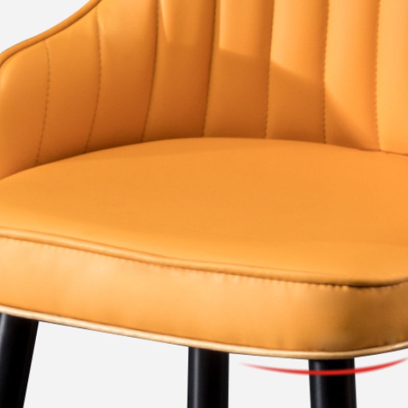 Scandinavian Leather Counter Stools Metal Black Bar Stools with Footrest Clearhalo 'Bar Furniture' 'Bar Stools' 'bar_stools' 'furn' 'furn_bar_stools' 'furniture_bar_stools' 'Kitchen & Dining Furniture' 'kitchen&dining_furn' 'kitchen' 'kitchen_furn' Furniture' 1200x1200_acbc34f7-7f0a-4e1b-8eae-1a99747aa415