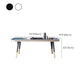Glam Style Rectangle Table Faux Marble Table with Metal Legs for Kitchen Clearhalo 'Dining Tables & Seating' 'Dining Tables' 'dining_table' 'furn' 'furn_dining_table' 'Furniture' 'Kitchen & Dining Furniture' 1200x1200_acbca81c-769b-49b3-9b16-3b7c3d65a101