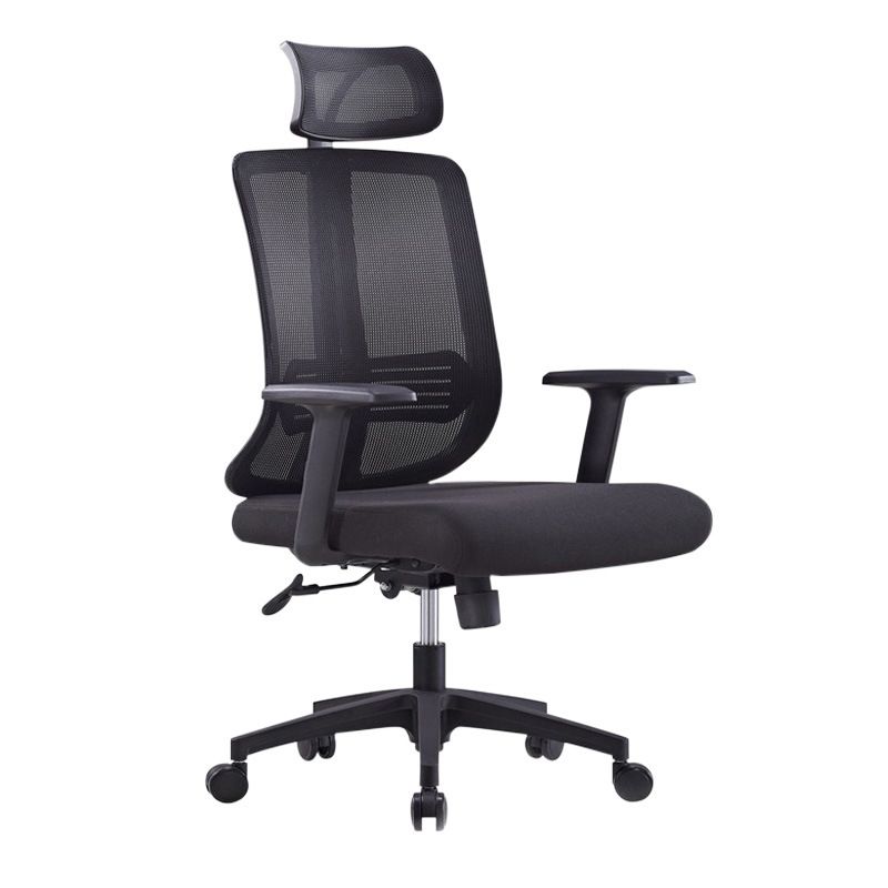 Contemporary Mesh Office Desk Chair High Back Black Office Chair with Arms Clearhalo 'furn' 'furn_office_chair' 'Furniture' 'Office Chairs' 'Office Furniture' 'office_chair' 1200x1200_acbdb261-69f0-4066-8901-4b794c8eefa3