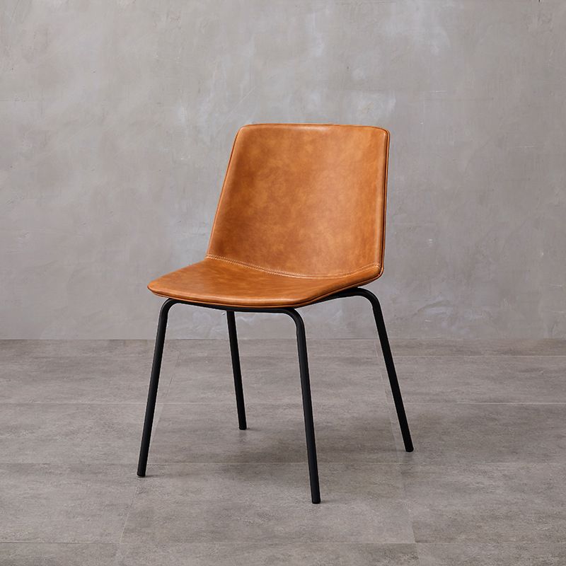 Contemporary Style Metal Chair Kitchen Dining Room Solid Back Side Chairs Set Clearhalo ' kitchen&dining_furn' 'Dining Chairs' 'Dining Tables & Seating' 'dining_chair' 'furn' 'furn_dining_chair' 'Furniture' 'furniture_dining_chair' 'Kitchen & Dining Furniture' 'kitchen' 1200x1200_acbec98f-e512-403e-88e5-837391ee6220