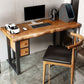 Wood Industrial Computer Desk rechthoekige bureau met 2 laden