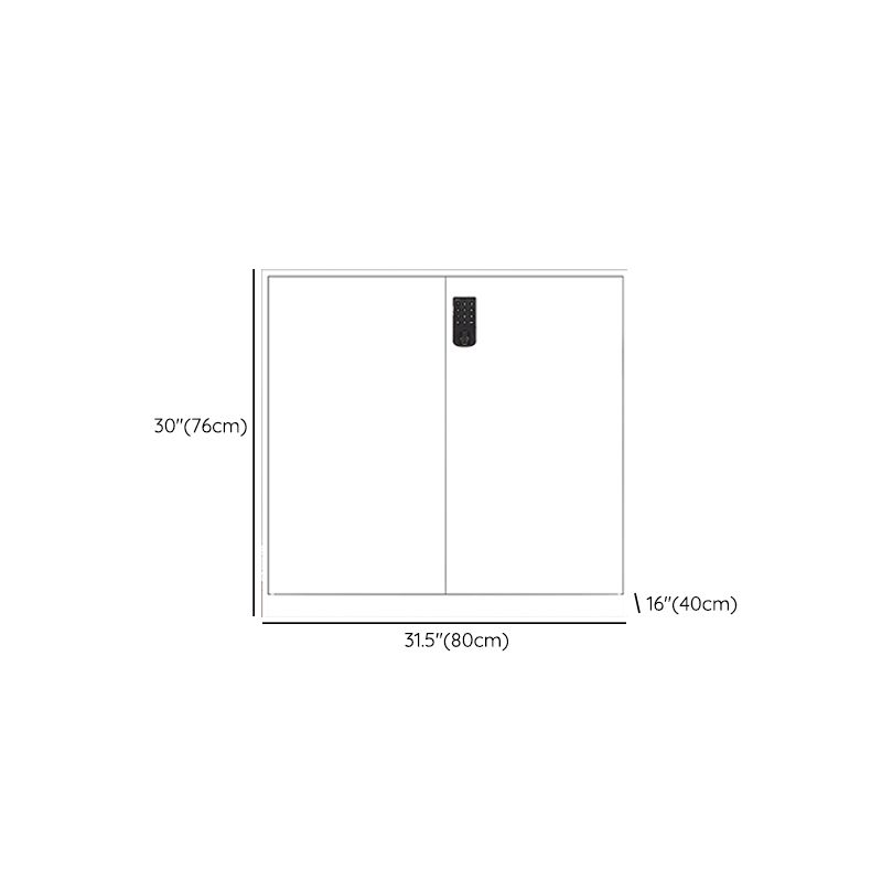 Zeitgenössischer Aktenschrank Stahlrahmen Elektronische Löschverriegelungskabinett für Büro