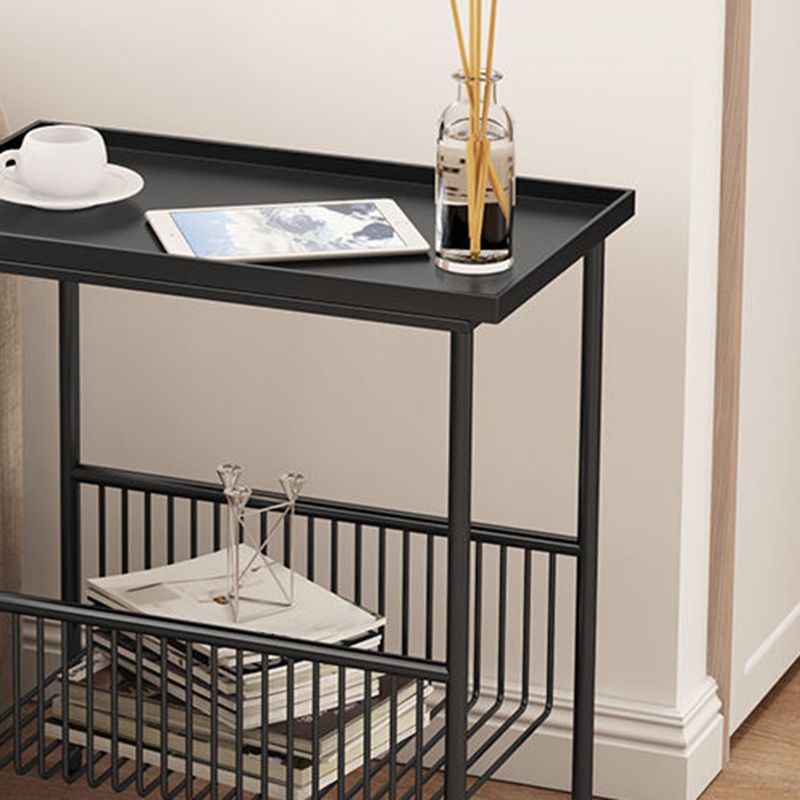 Glam Open Storage Accent Table Nightstand Antique Finish Bed Nightstand with 2 Shelves Clearhalo 'Bedroom Furniture' 'furn' 'furn_night_stand' 'Furniture' 'night_stand' 'Nightstands' 1200x1200_acc3cce1-099a-4dc9-ab65-5eb6be3e9869