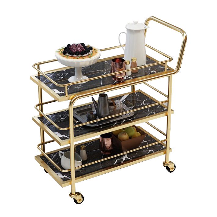 34.65" High Rolling Contemporary Prep Table Stone Prep Table for Restaurant